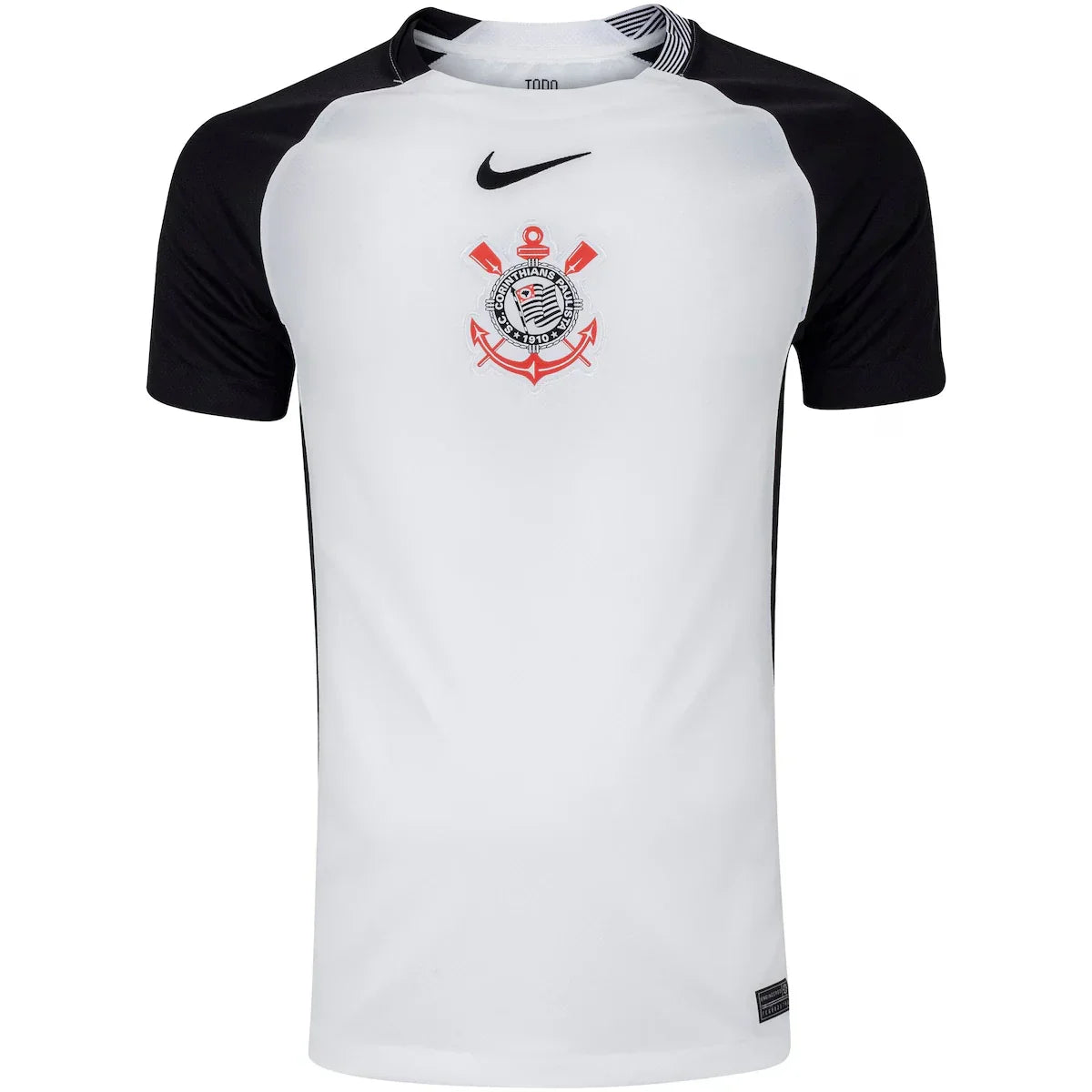 Camisa Corinthians I 25/26 s/n Torcedor Nike Masculina - Branco+Preto