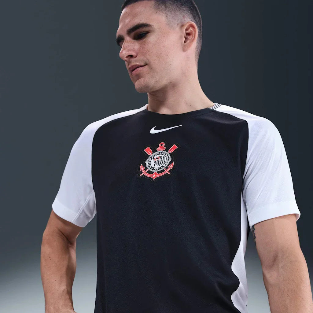 Camisa Corinthians II 25/26 s/n Torcedor Nike Masculina - Preto+Branco