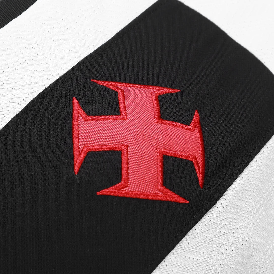 Camisa Vasco II 25/26 s/n Torcedor Kappa Masculino - Branco+Preto
