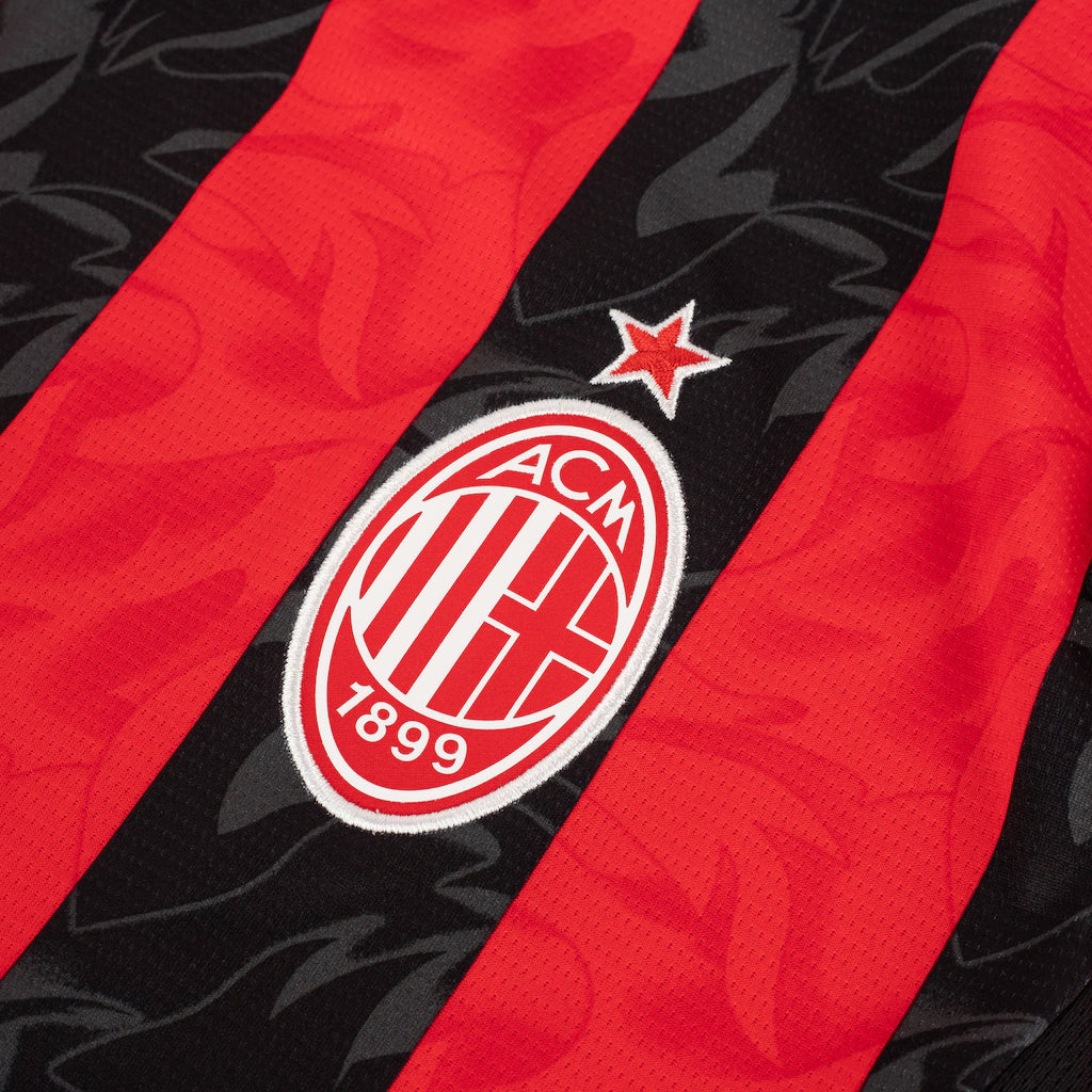 Camisa do Milan I 25/26 s/n Torcedor Puma Masculina - Vermelho+Preto