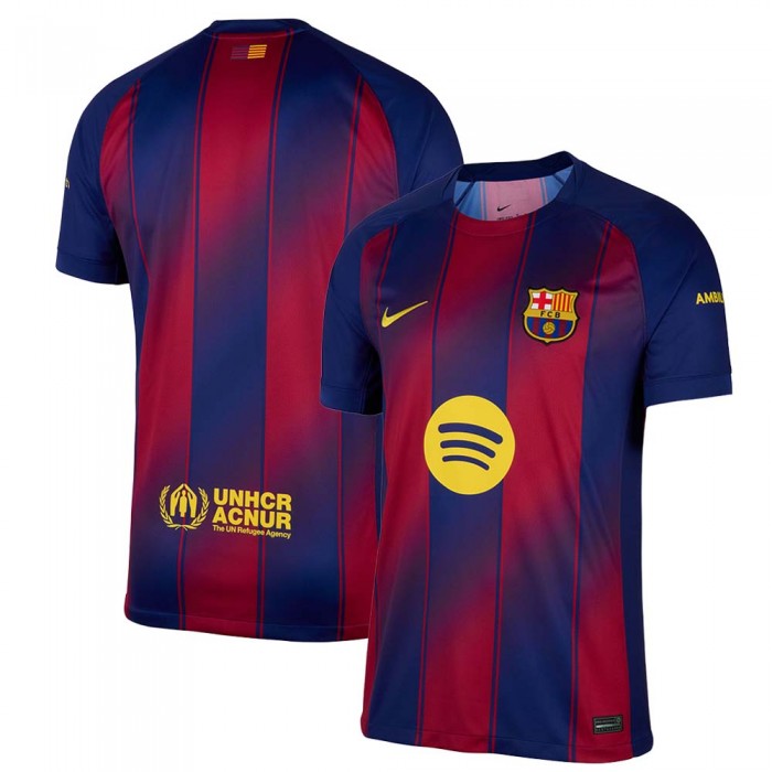 Camisa Nike Barcelona I 25/26 Torcedor - Azul+Vermelho