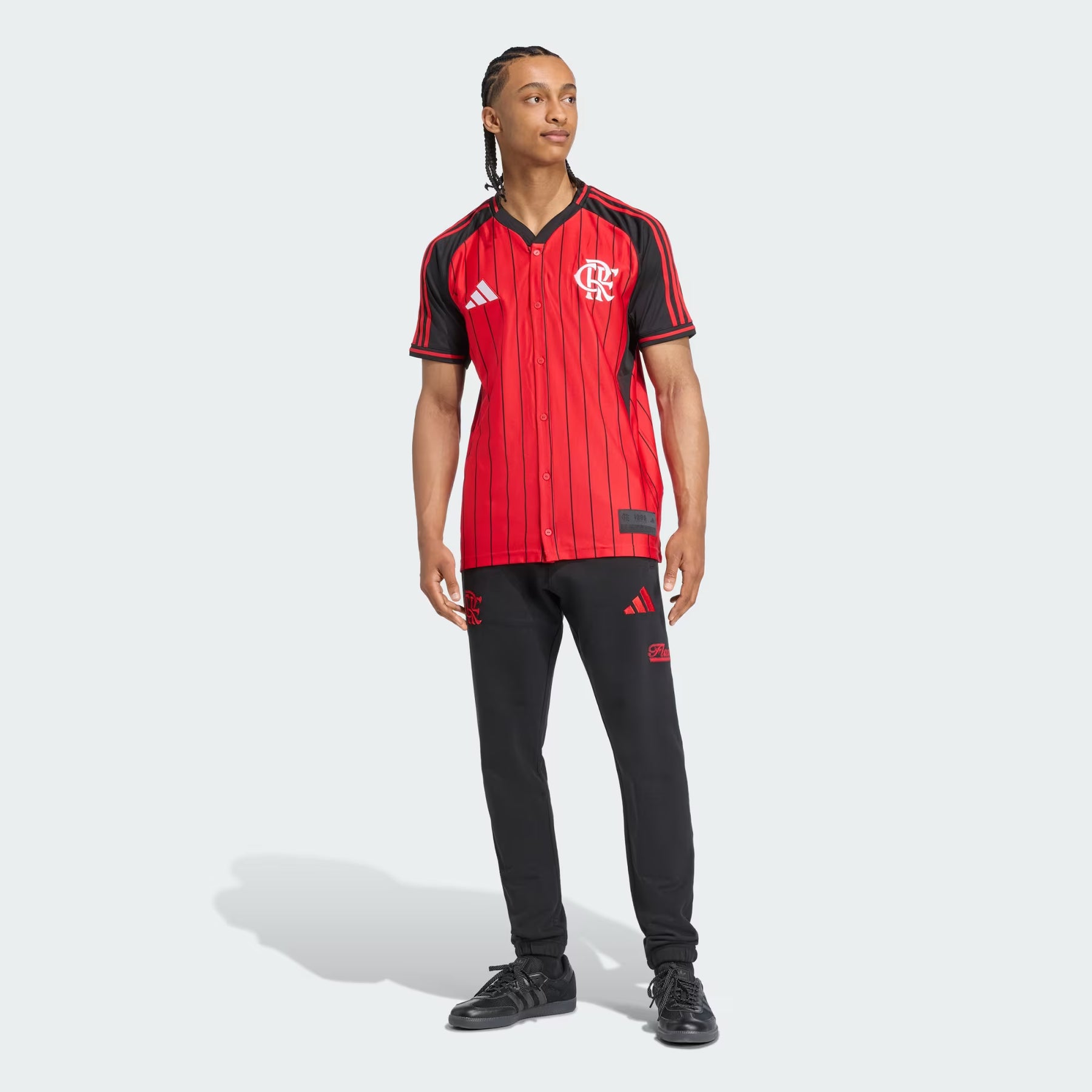 Camisa Flamengo Us Pack Basebol 25/26 Vermelha Botões