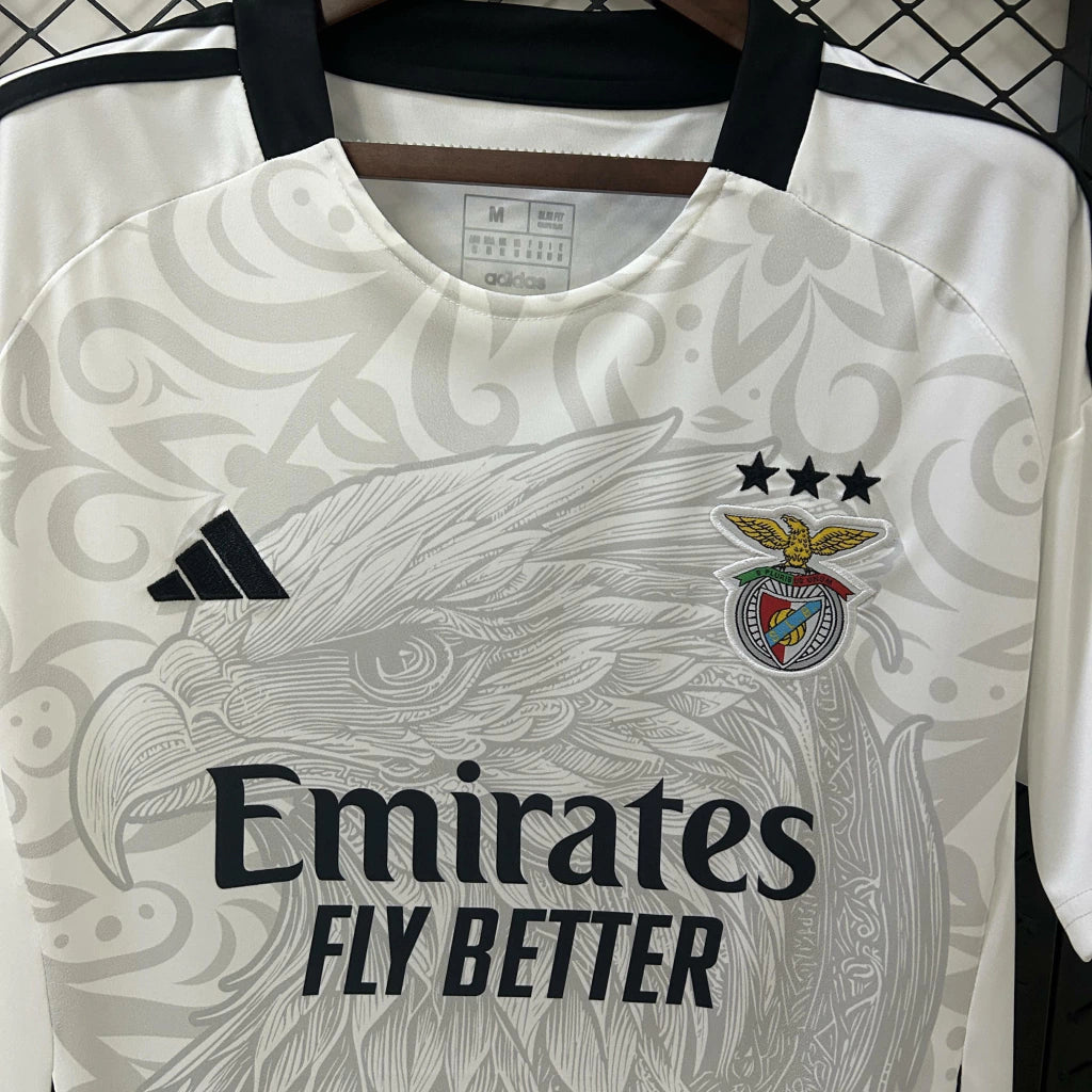 Camisa Benfica 25/26 s/n Torcedor Adidas Masculina - Branca