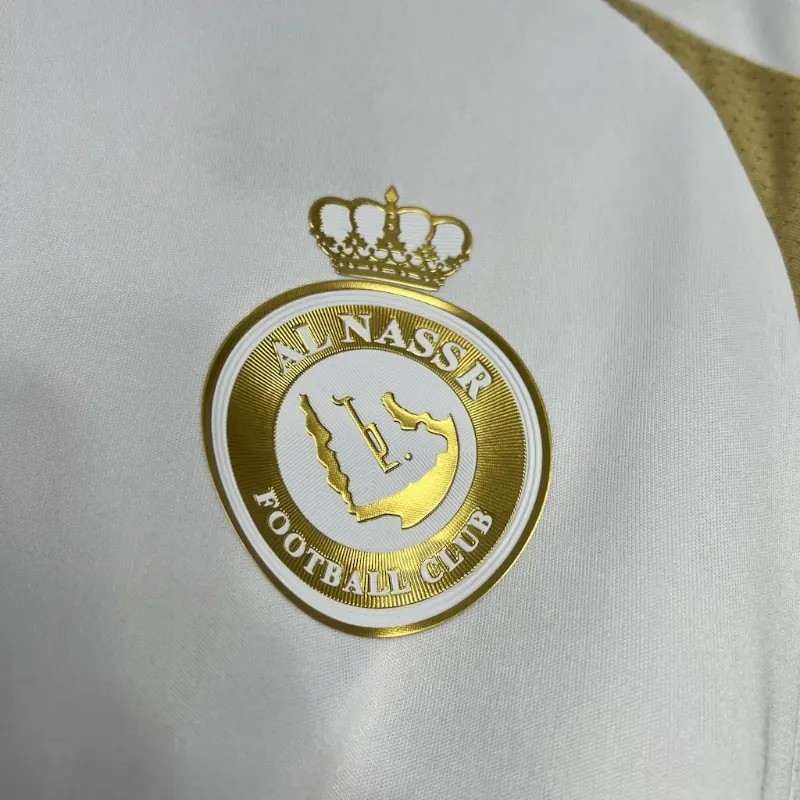 Camisa Al-Nassr III 24/25 s/n° Torcedor Adidas Masculina - Branca+Dourado