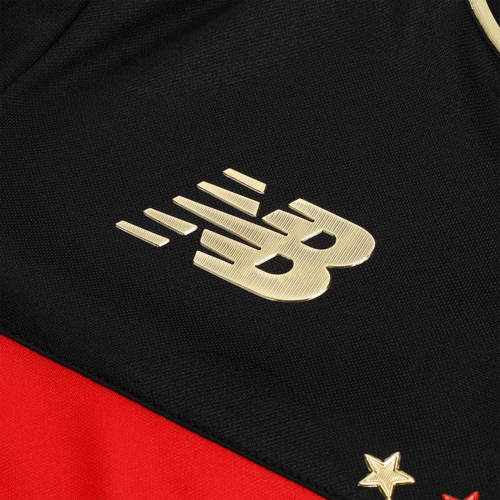 Camisa São Paulo III 25/26 s/n° Torcedor Comemorativa New Balance Masculina - Preto+Vermelho