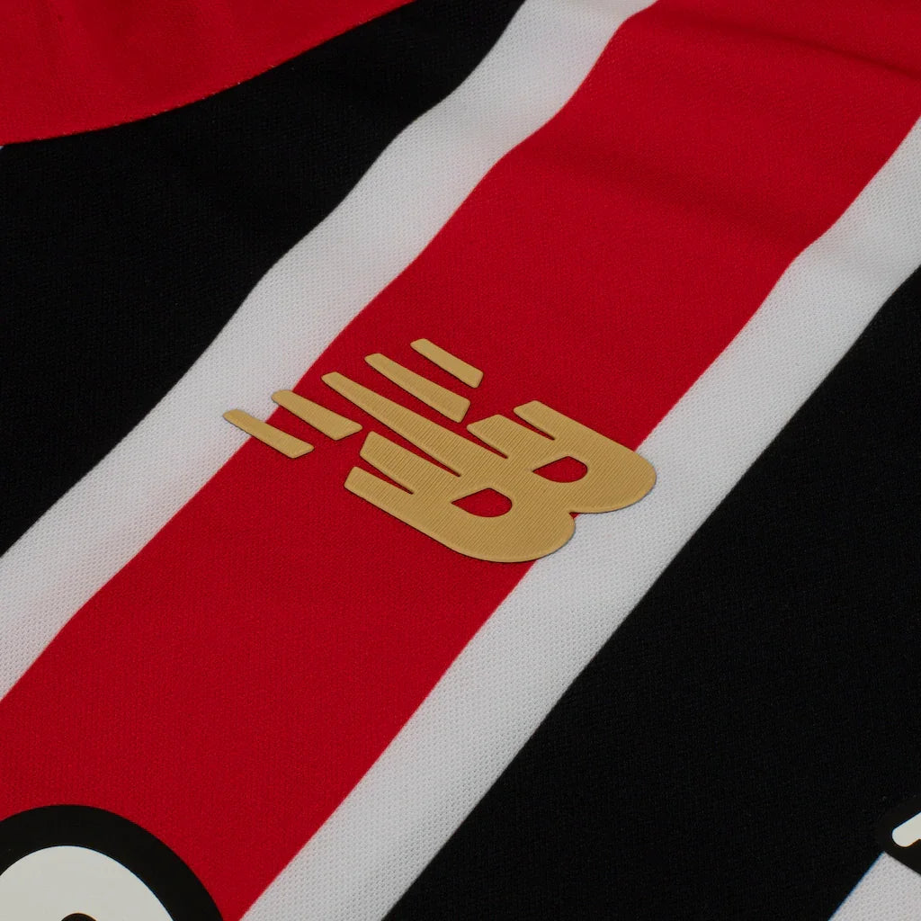 Camisa do São Paulo II 25/26 s/n New Balance Masculina Torcedor Vermelho+Branco