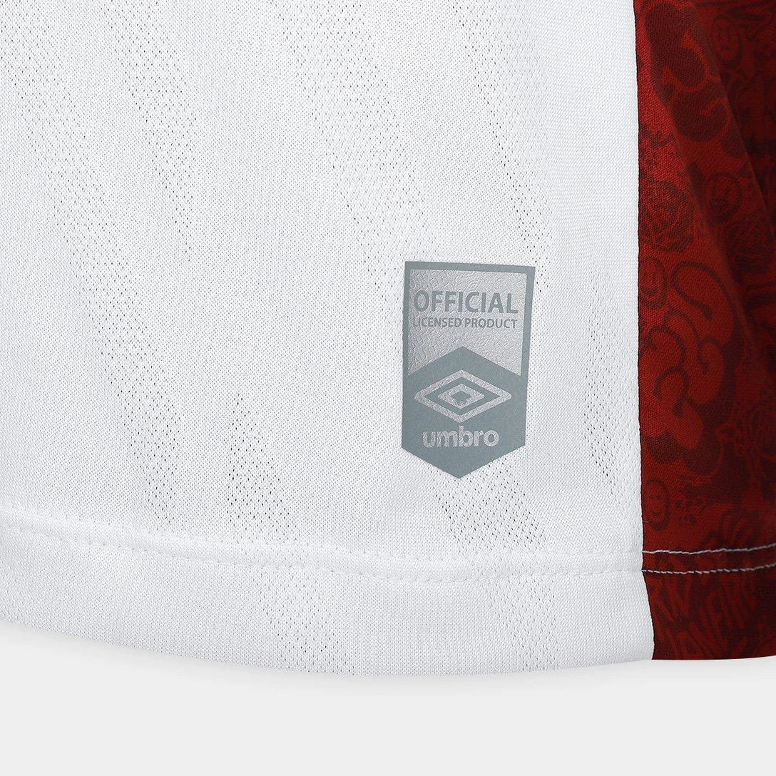Camisa Fluminense II 25/26 s/n Torcedor Umbro Masculina - Branco+Vermelho