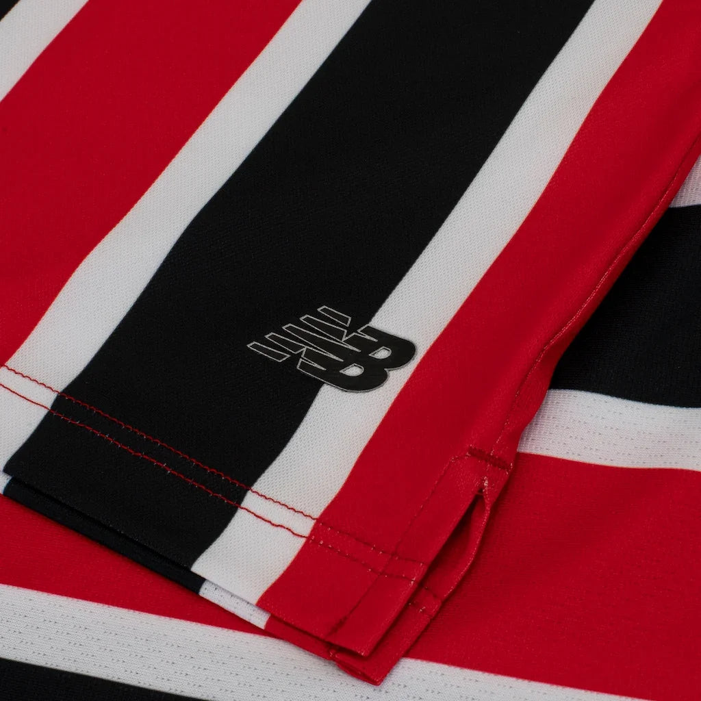 Camisa do São Paulo II 25/26 s/n New Balance Masculina Torcedor Vermelho+Branco