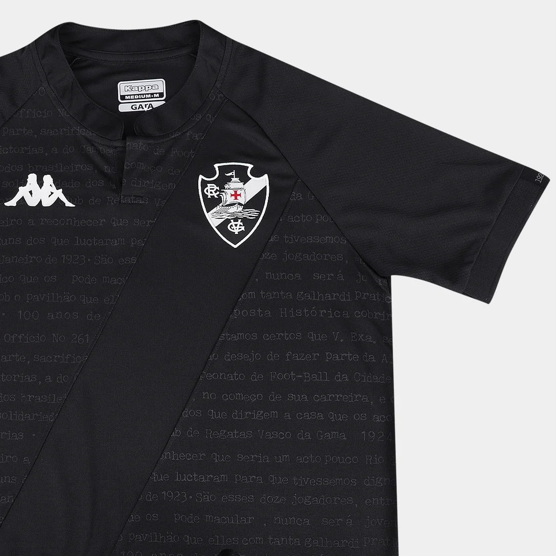 Camisa Vasco III 24/25 s/n° Kombat Torcedor Kappa Masculina - Preto