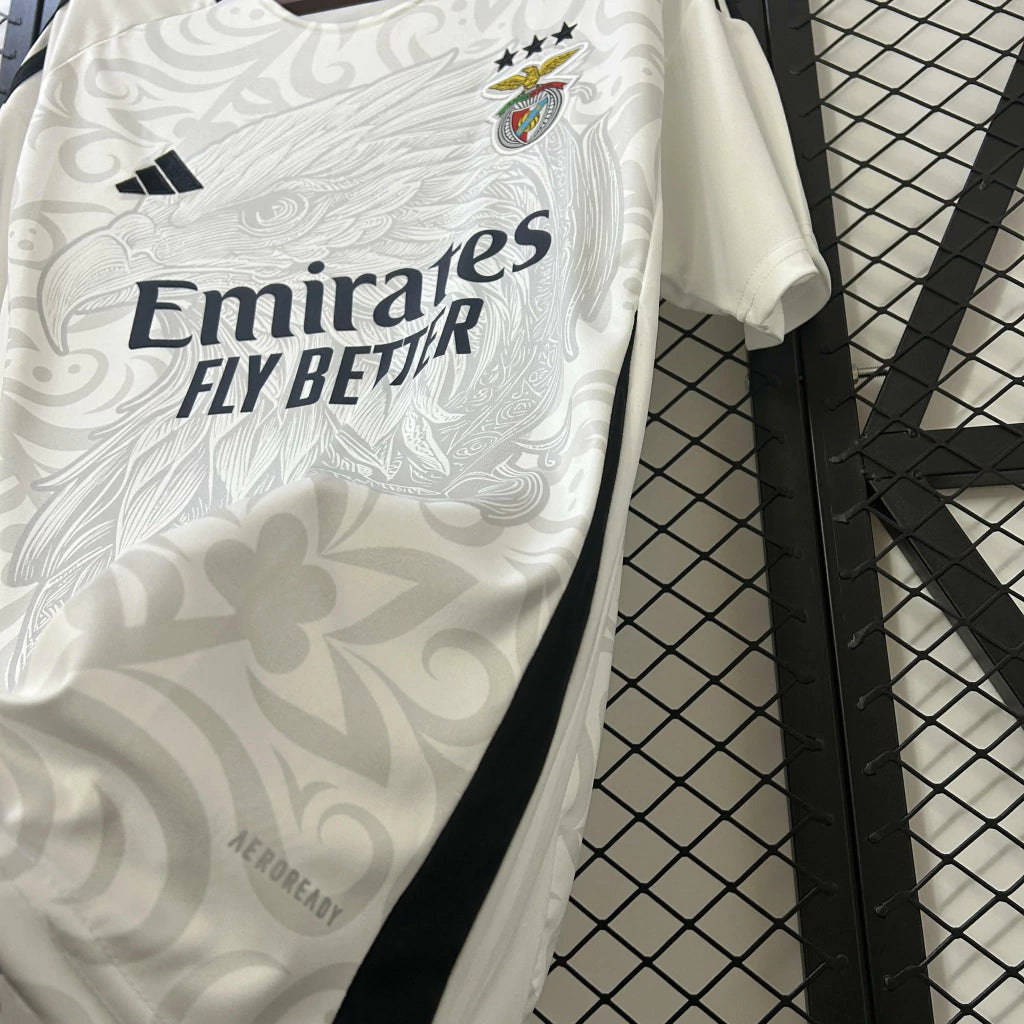 Camisa Benfica 25/26 s/n Torcedor Adidas Masculina - Branca
