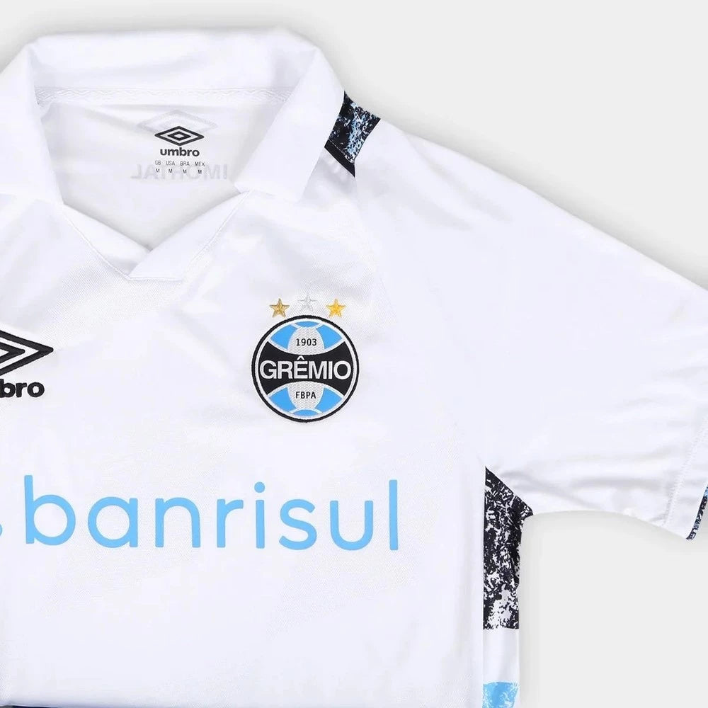 Camisa Grêmio II 24/25 s/n° Torcedor Umbro Masculina - Branco e Azul