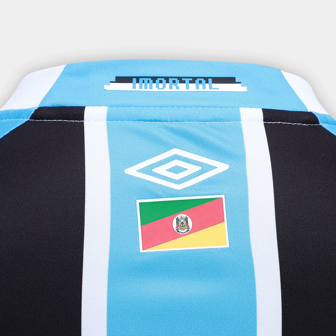 Camisa Grêmio I 25/26 Torcedor Umbro Masculina - Azul+Preto