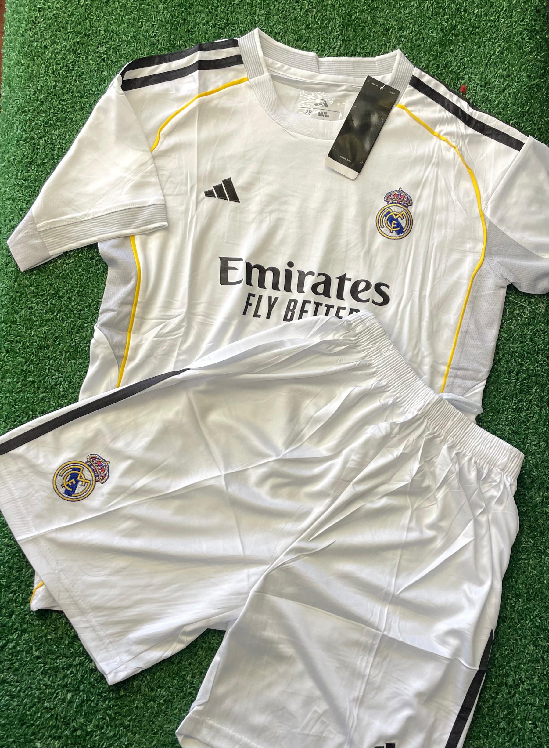 Conjuntinho Infantil Real Madrid Adidas Branca