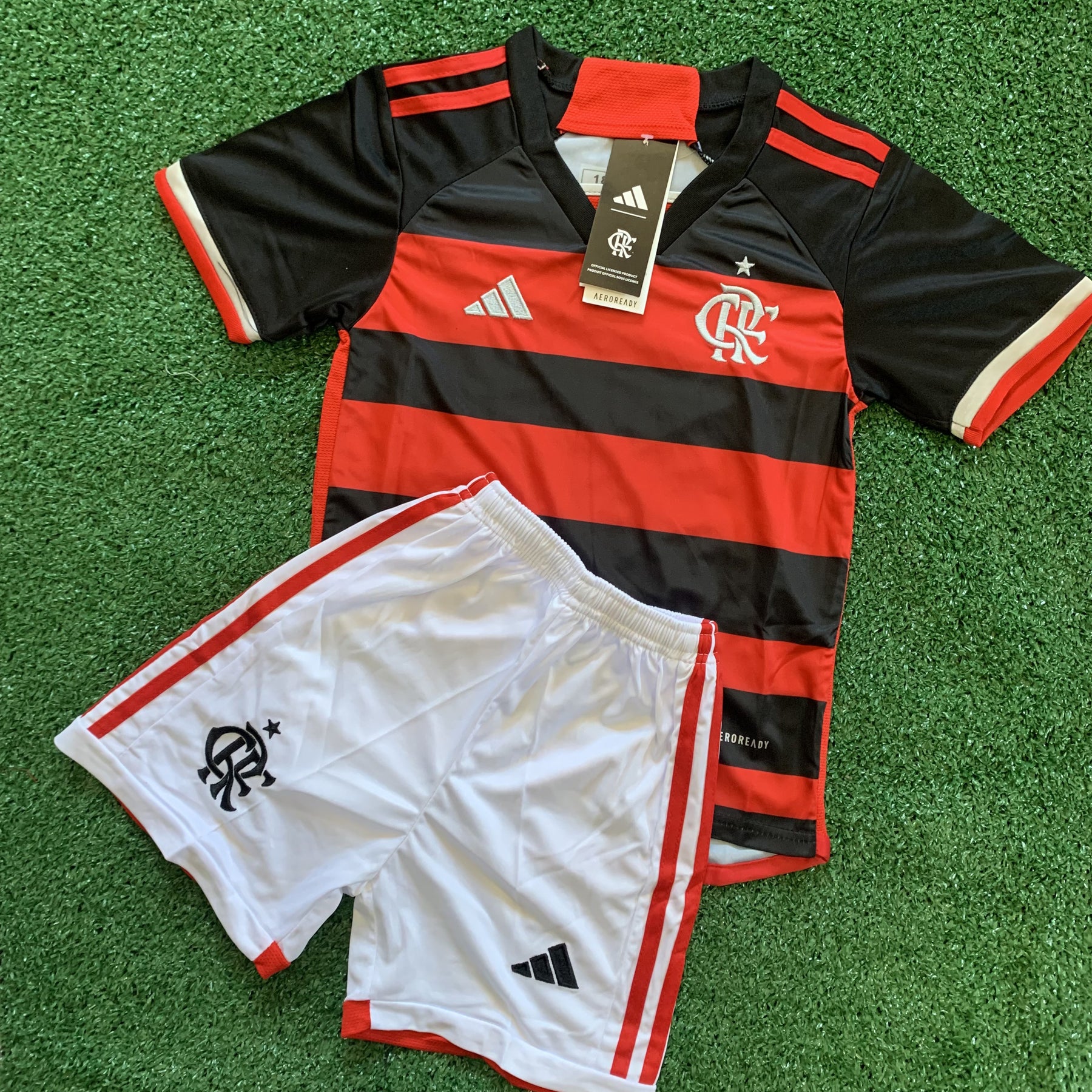 Conjuntinho Infantil Flamengo Adidas - Vermelho + Preto
