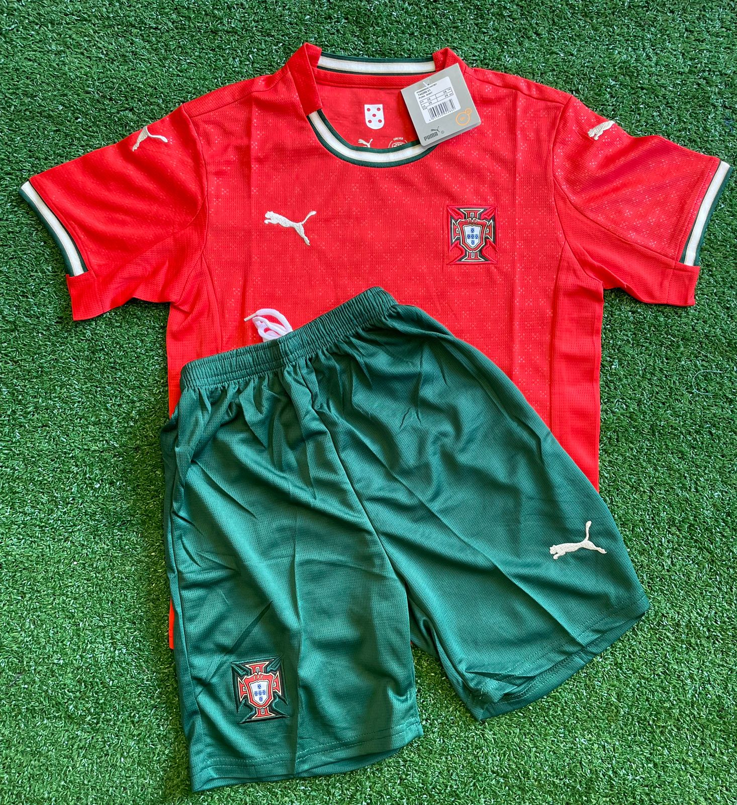 Conjuntinho Infantil Portugal Puma Vermelho