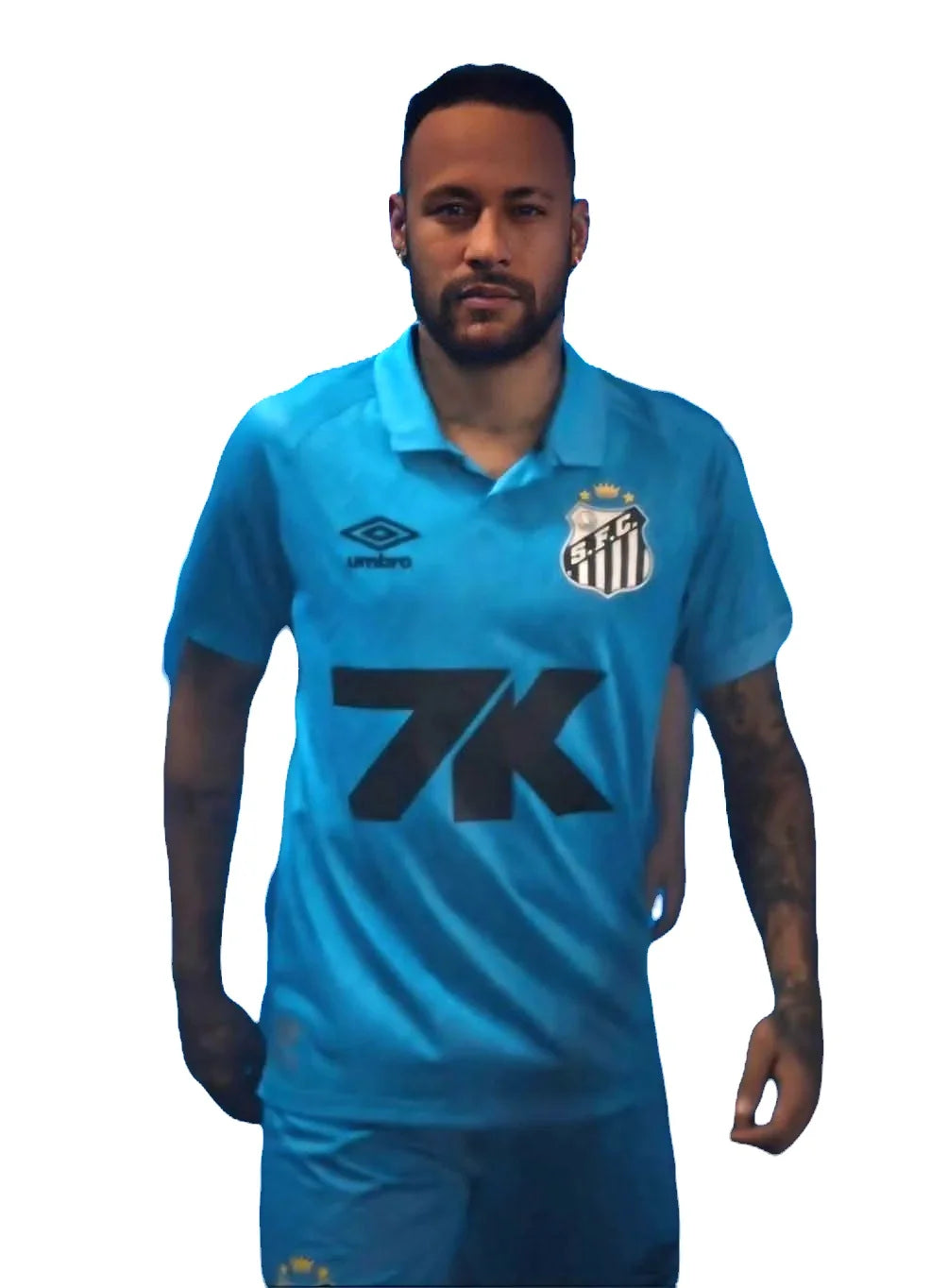 Camisa Santos 25/26 s/n Torcedor Edição Especial Umbro Masculina - Azul+Preto