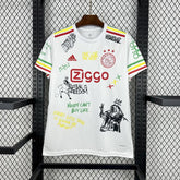 Camisa Ajax 25/26 s/n Amsterdam Bob Marley 40th Adidas Torcedor