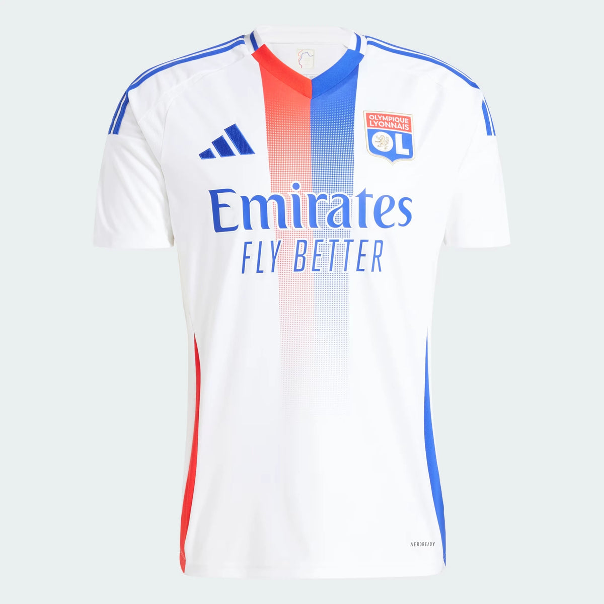 Camisa Olympique Lyonnais I 24/25 s/n° Torcedor Adidas Masculina - Branca
