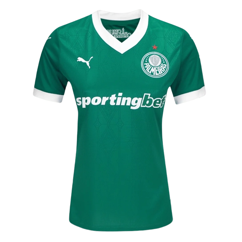 Camisa Palmeiras I 25/26 s/n Torcedor Puma Feminina - Verde