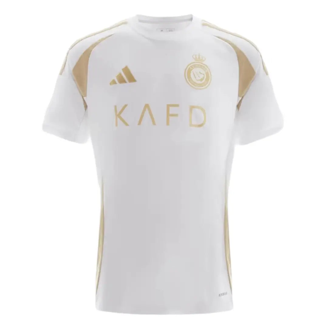 Camisa Al-Nassr III 24/25 s/n° Torcedor Adidas Masculina - Branca+Dourado