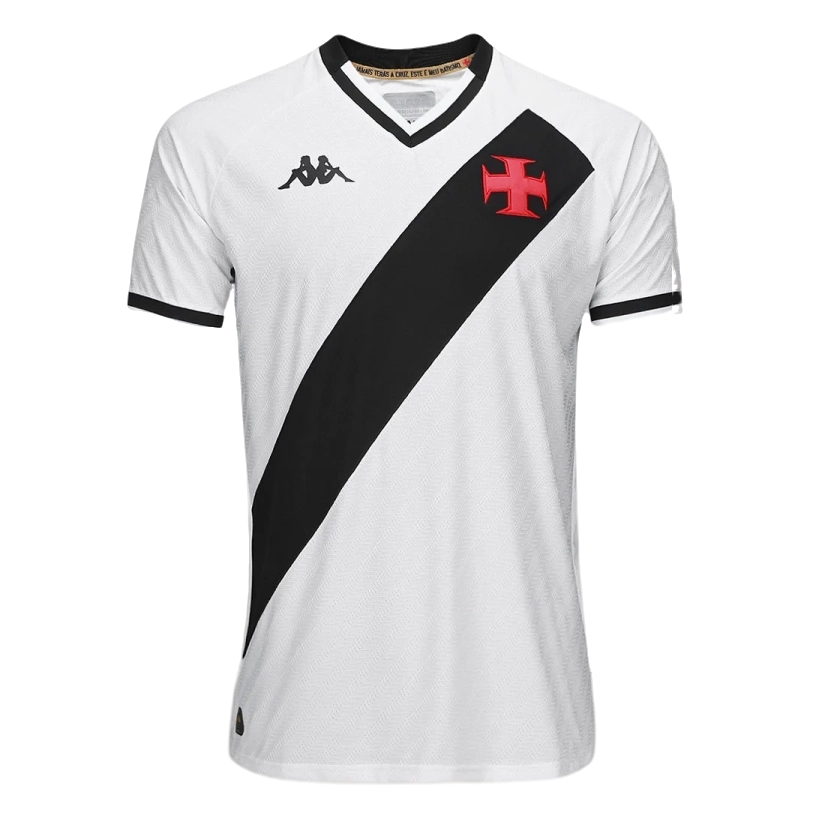 Camisa Vasco II 25/26 s/n Torcedor Kappa Masculino - Branco+Preto