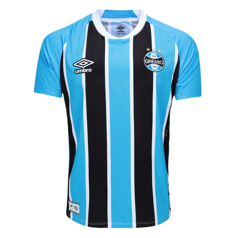 Camisa Grêmio I 25/26 Torcedor Umbro Masculina - Azul+Preto