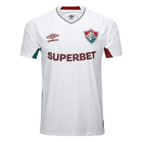 Camisa Fluminense II 25/26 s/n Torcedor Umbro Masculina - Branco+Vermelho