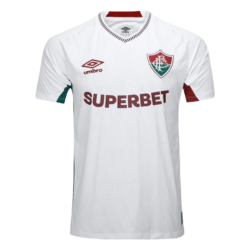 Camisa Fluminense II 25/26 s/n Torcedor Umbro Masculina - Branco+Vermelho