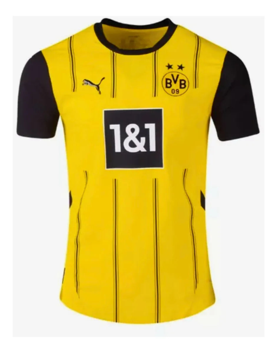 Camisa Borussia Dortmund Home 24/25 s/nº Torcedor Puma Masculina - Amarelo