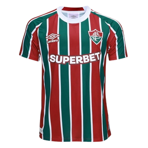 Camisa Fluminense I 25/26 s/n Torcedor Umbro Masculina - Verde+Vermelho