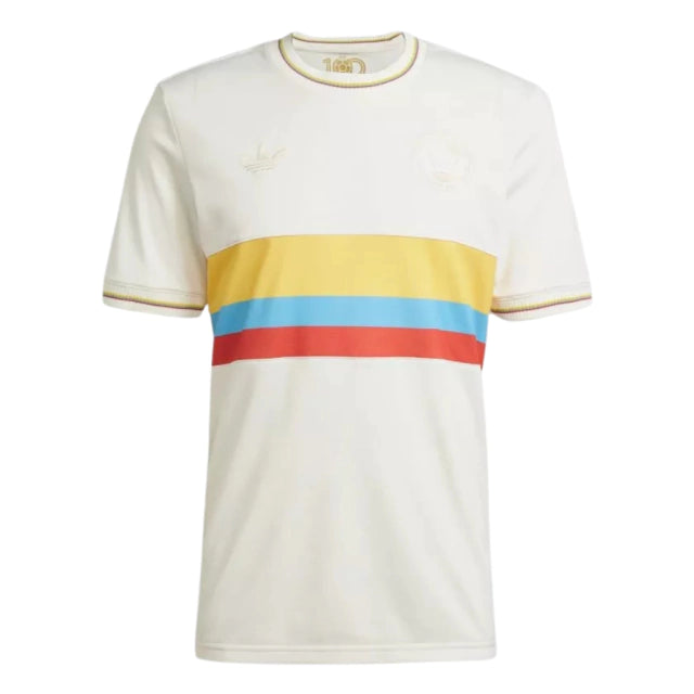 Camisa Colômbia 100 anos Edição Especial Adidas Masculina - Branco