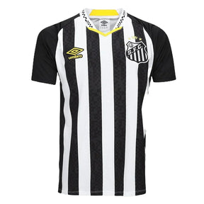 Camisa Santos II 25/26 S/N Torcedor Umbro Masculina - Preto+Branco