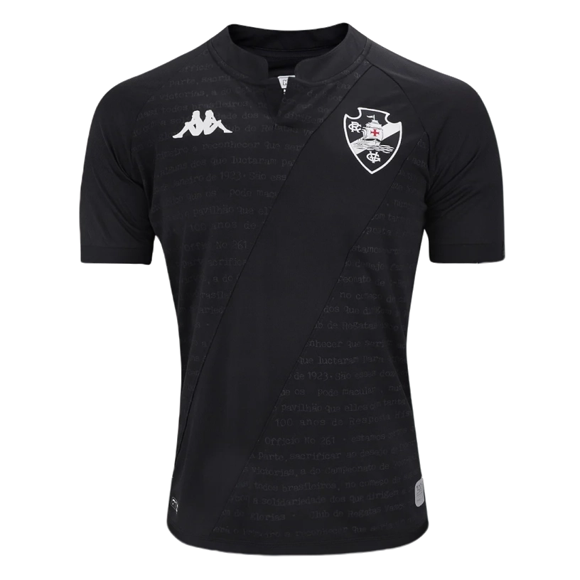 Camisa Vasco III 24/25 s/n° Kombat Torcedor Kappa Masculina - Preto