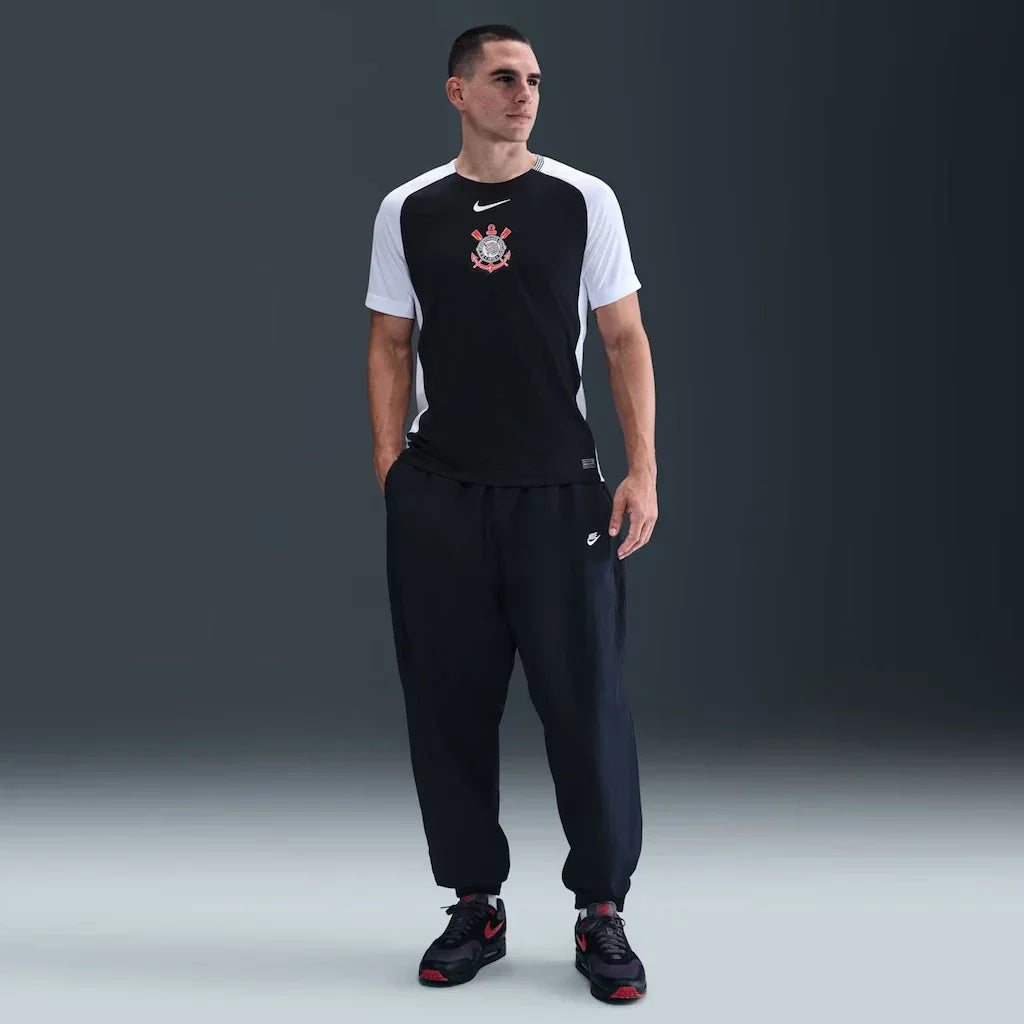 Camisa Corinthians II 25/26 s/n Torcedor Nike Masculina - Preto+Branco