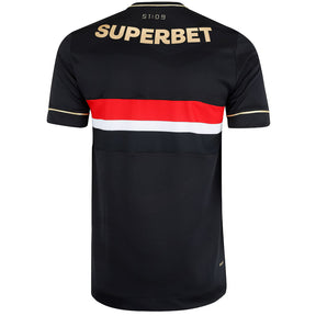 Camisa São Paulo III 25/26 s/n° Torcedor Comemorativa New Balance Masculina - Preto+Vermelho