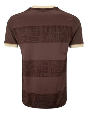 Camisa Flamengo Identidade 2025 - Marrom Masculina Comemorativa