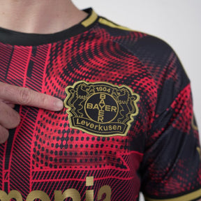 Camisa Bayer Leverkusen I 25/26 s/n Torcedor Adidas - Preto + Vermelho