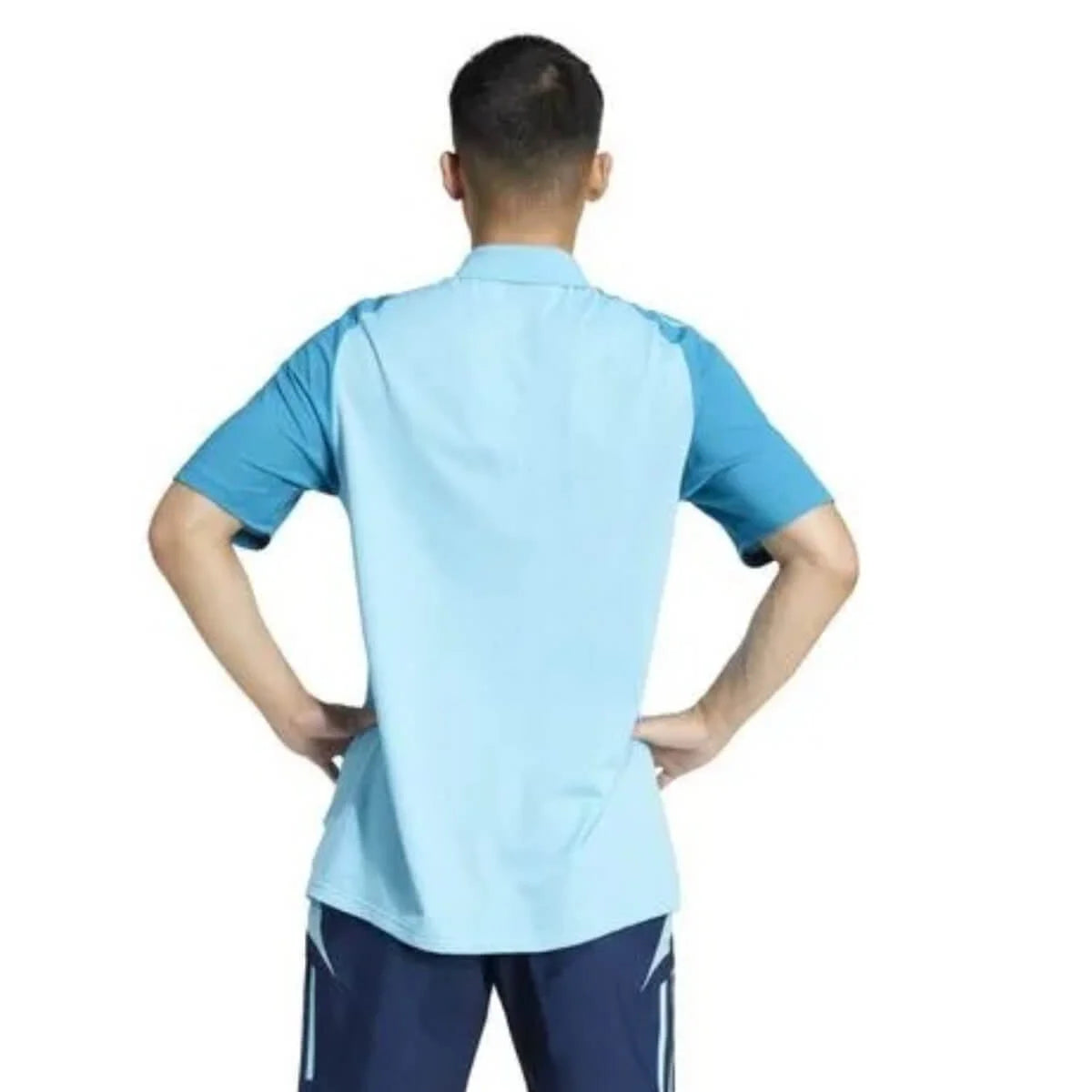 Camisa Flamengo Treino Polo 25/26 sn° Torcedor Adidas Masculina - Azul Claro