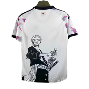Camisa Japão 24/25 sn° Edição Especial "Roronoa Zoro" Torcedor Masculina - Branca