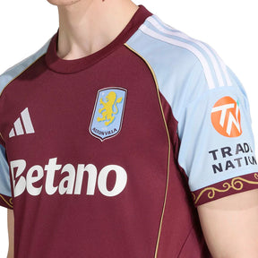Camisa Aston Villa I 25/26 s/n Torcedor Adidas Masculina - Bordô