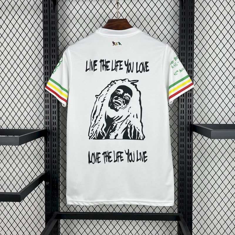Camisa Ajax 25/26 s/n Amsterdam Bob Marley 40th Adidas Torcedor