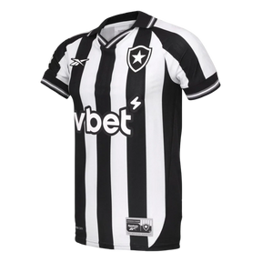 Camisa Botafogo I 25/26 s/n Torcedor Reebok Masculina - Branco+Preto