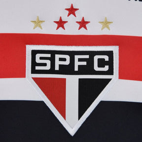 Camisa São Paulo I 25/26 Torcedor New Balance Feminina - Branco+Vermelho