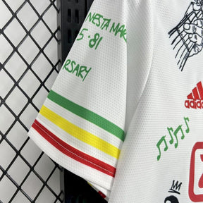 Camisa Ajax 25/26 s/n Amsterdam Bob Marley 40th Adidas Torcedor