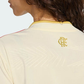 Camisa Flamengo III 25/26 Torcedor Adidas Feminina - Off White