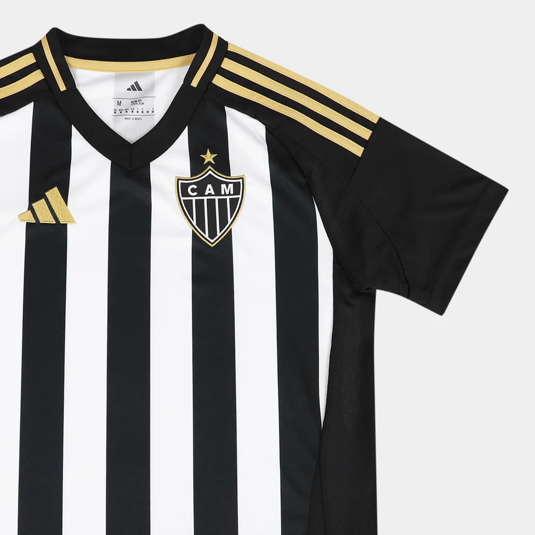 Camisa Atlético Mineiro I 25/26 s/n Torcedor Adidas Feminina - Preto
