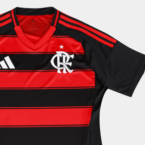 Camisa Flamengo I 25/26 s/n Torcedor Adidas Feminina - Preto
