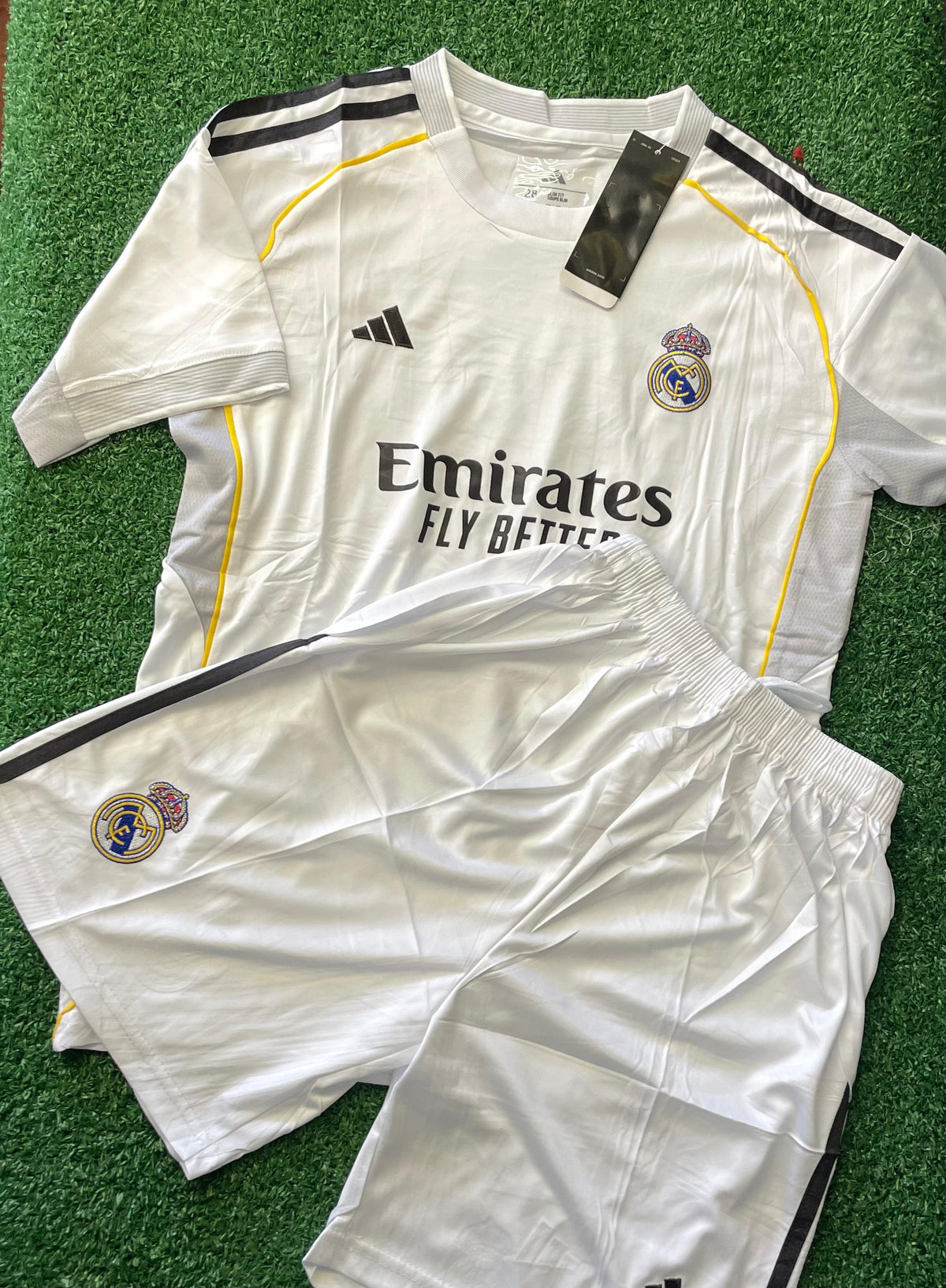 Conjuntinho Infantil Real Madrid Adidas Branca