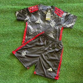 Conjuntinho Infantil Flamengo Adidas Preto+Branco