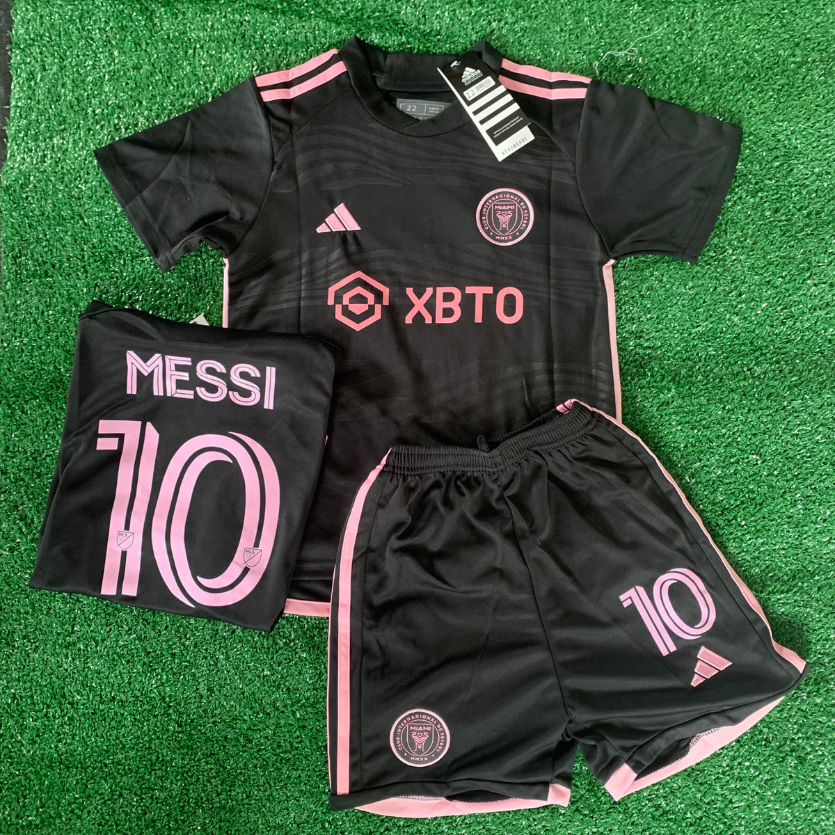 Conjuntinho Infantil Inter Miami Preto Messi nº10 Adidas
